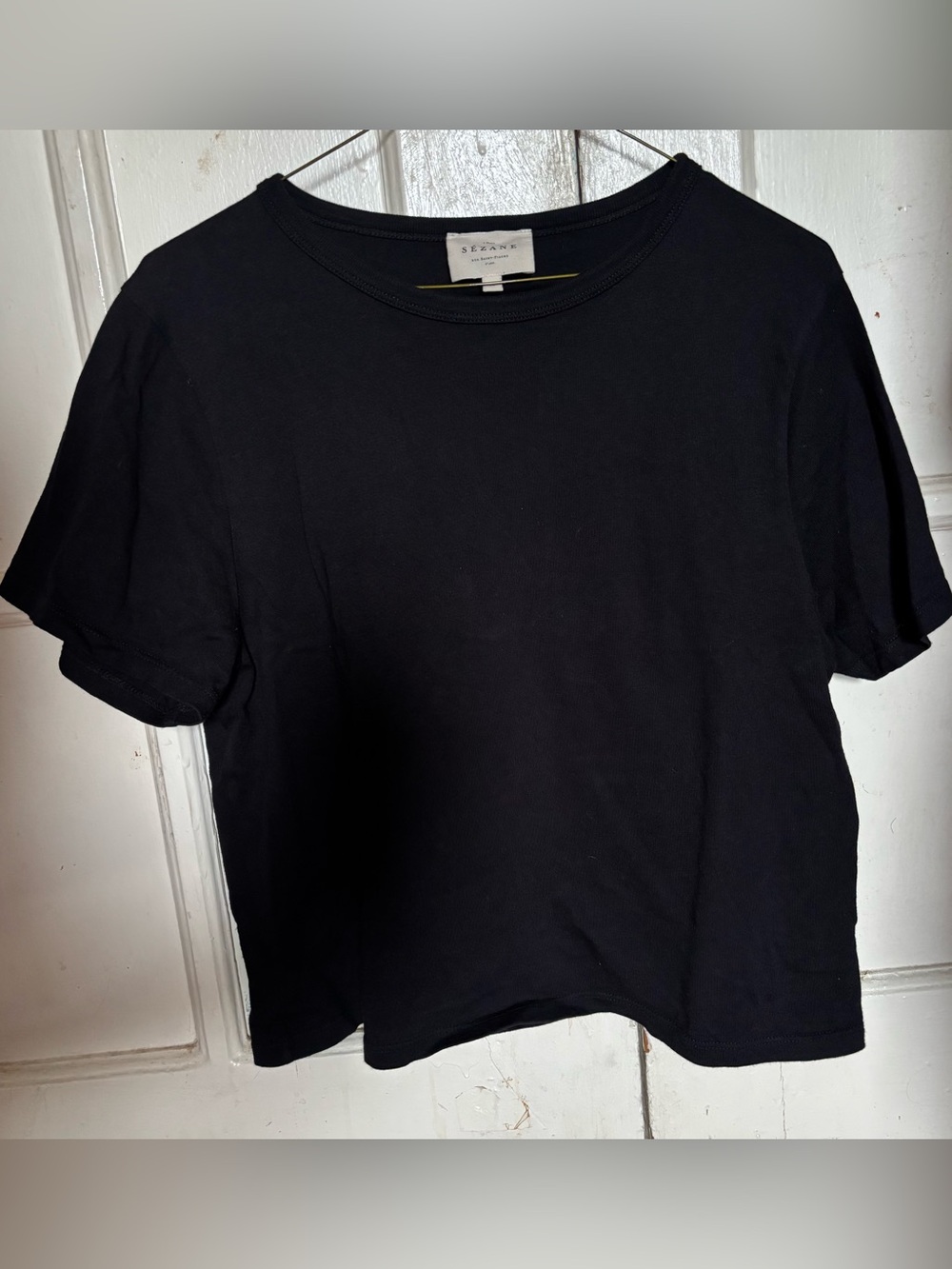 Sezane Black Conrad Tee T-Shirt